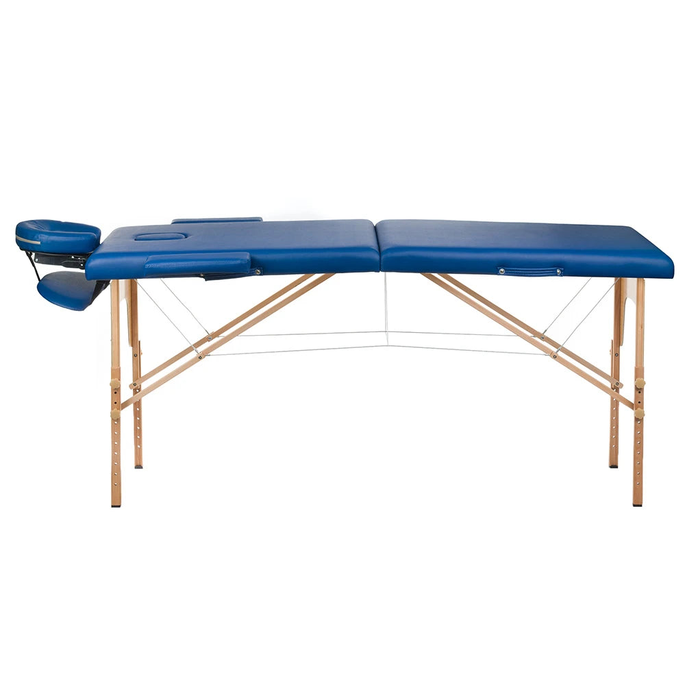 Hopfällbar massagebänk BeautySystem COMFORT 10, blå