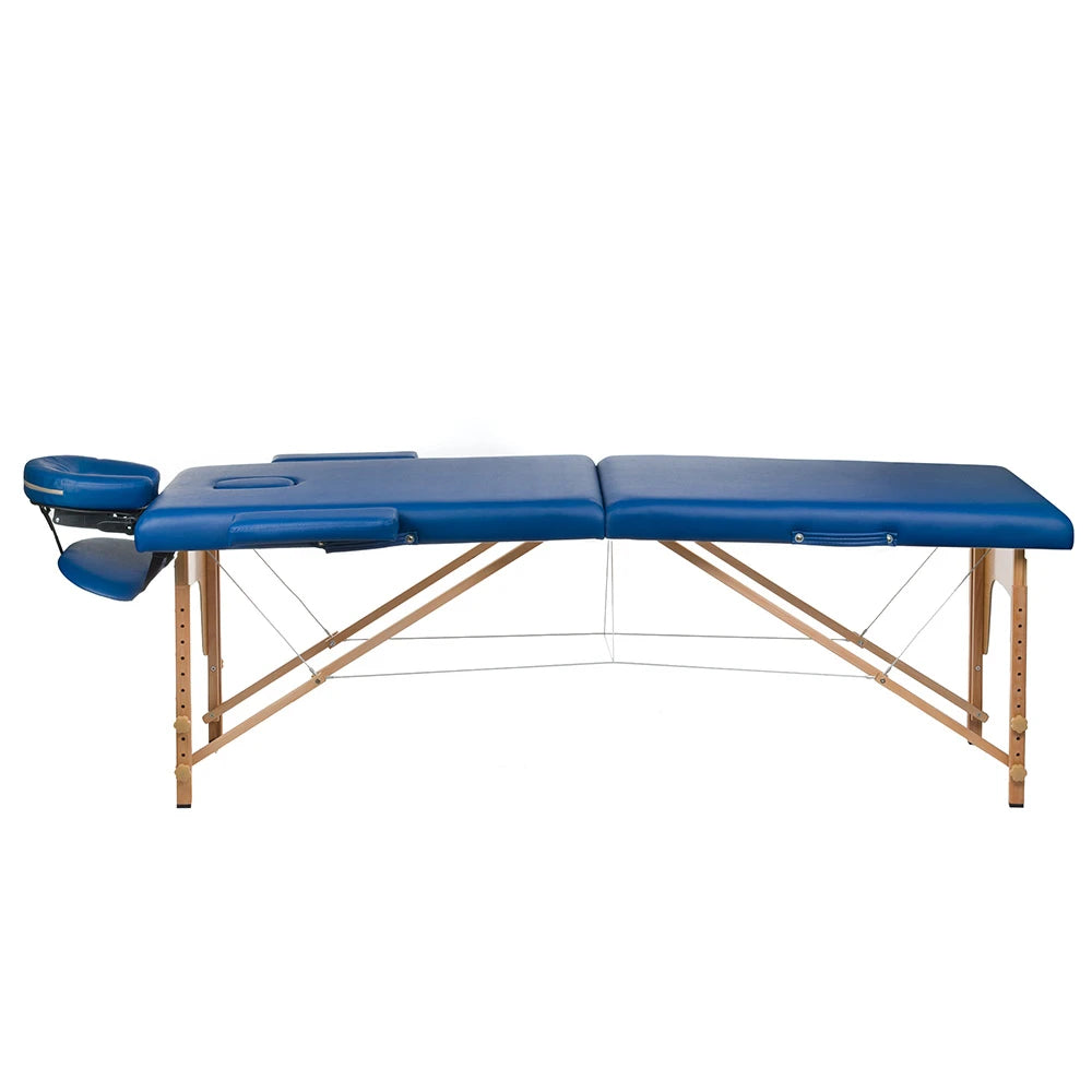 Hopfällbar massagebänk BeautySystem COMFORT 10, blå
