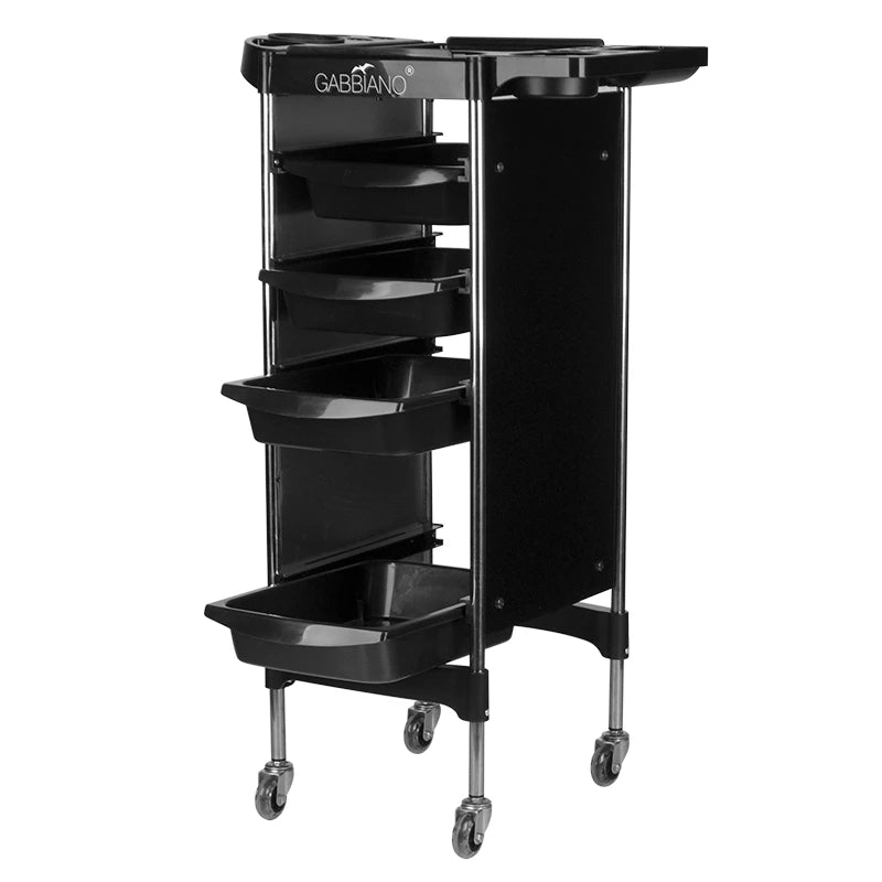 GABBIANO Hairdresser Assistant FX11-2 svart rullvagn