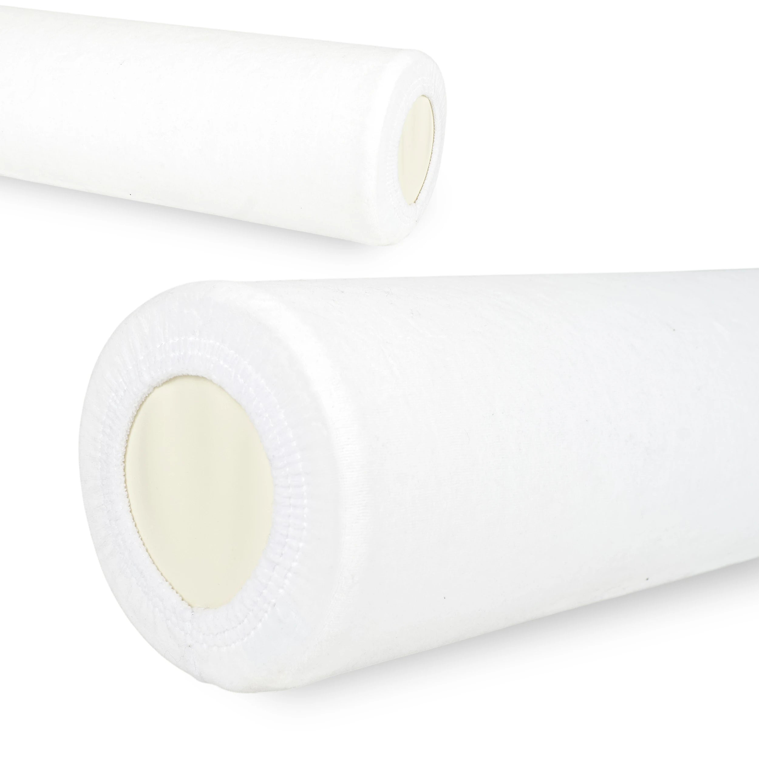 Sammetskudde med elastisk band för kudde, 15 × 60 cm vit