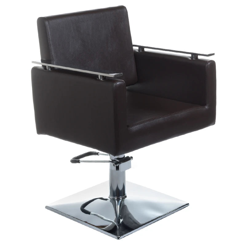 Frisörstol MILO BH-6333, brun