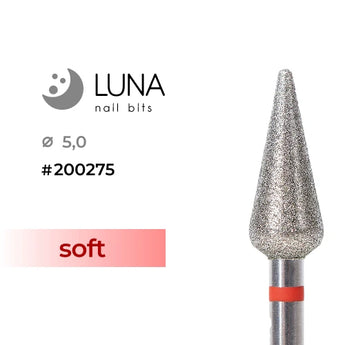 Luna Bits Diamantborr Kon - 5,0/12,5, Röd Fine Grit