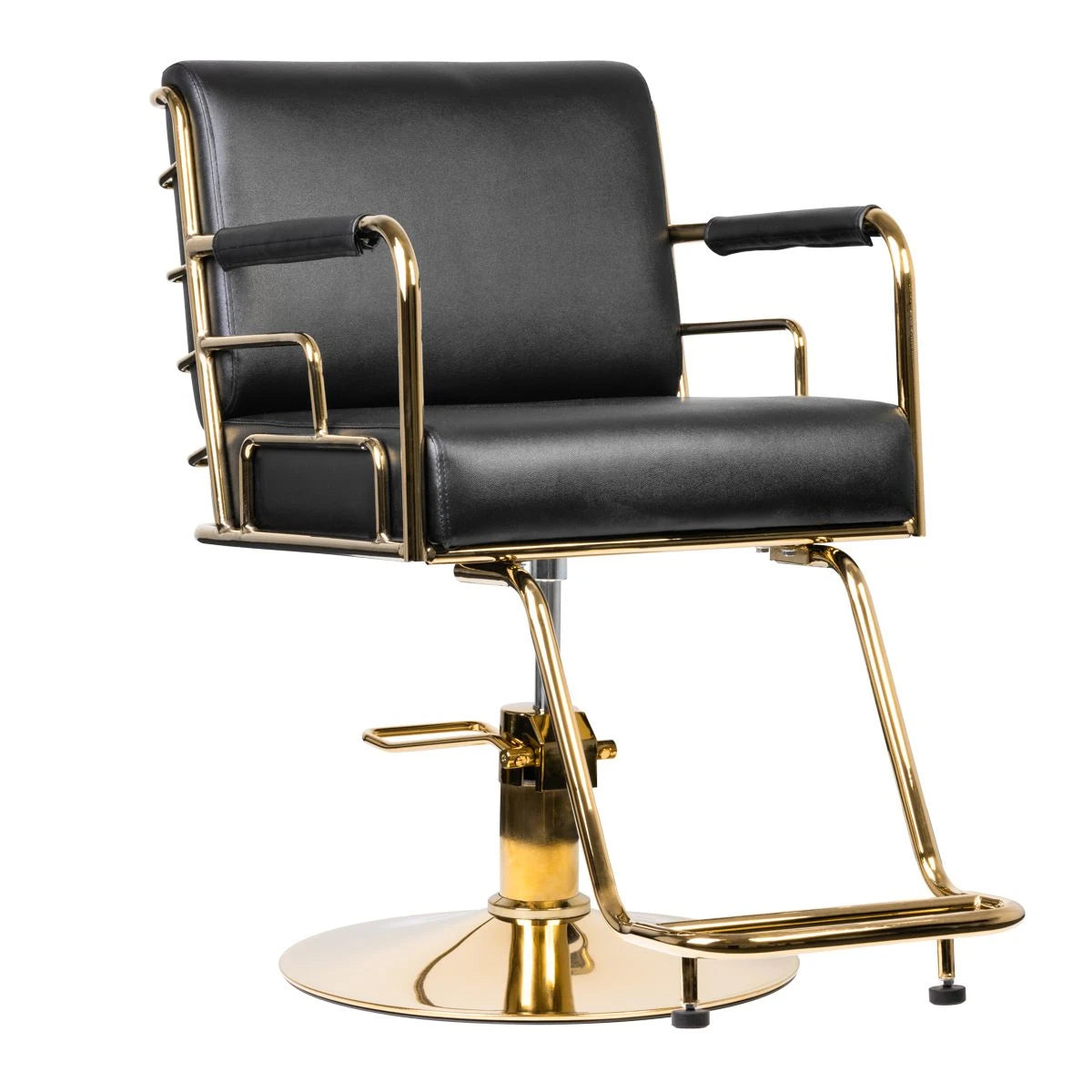 Hairdressing chair GABBIANO PRATO GOLD - BLACK