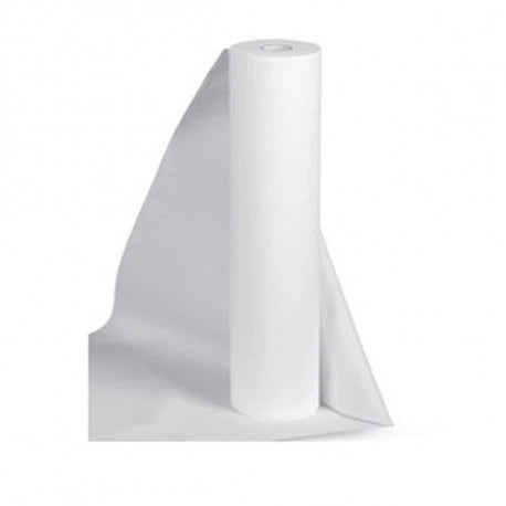 NON-woven bedsheet in roll with perforation 45cm (100x100m), white