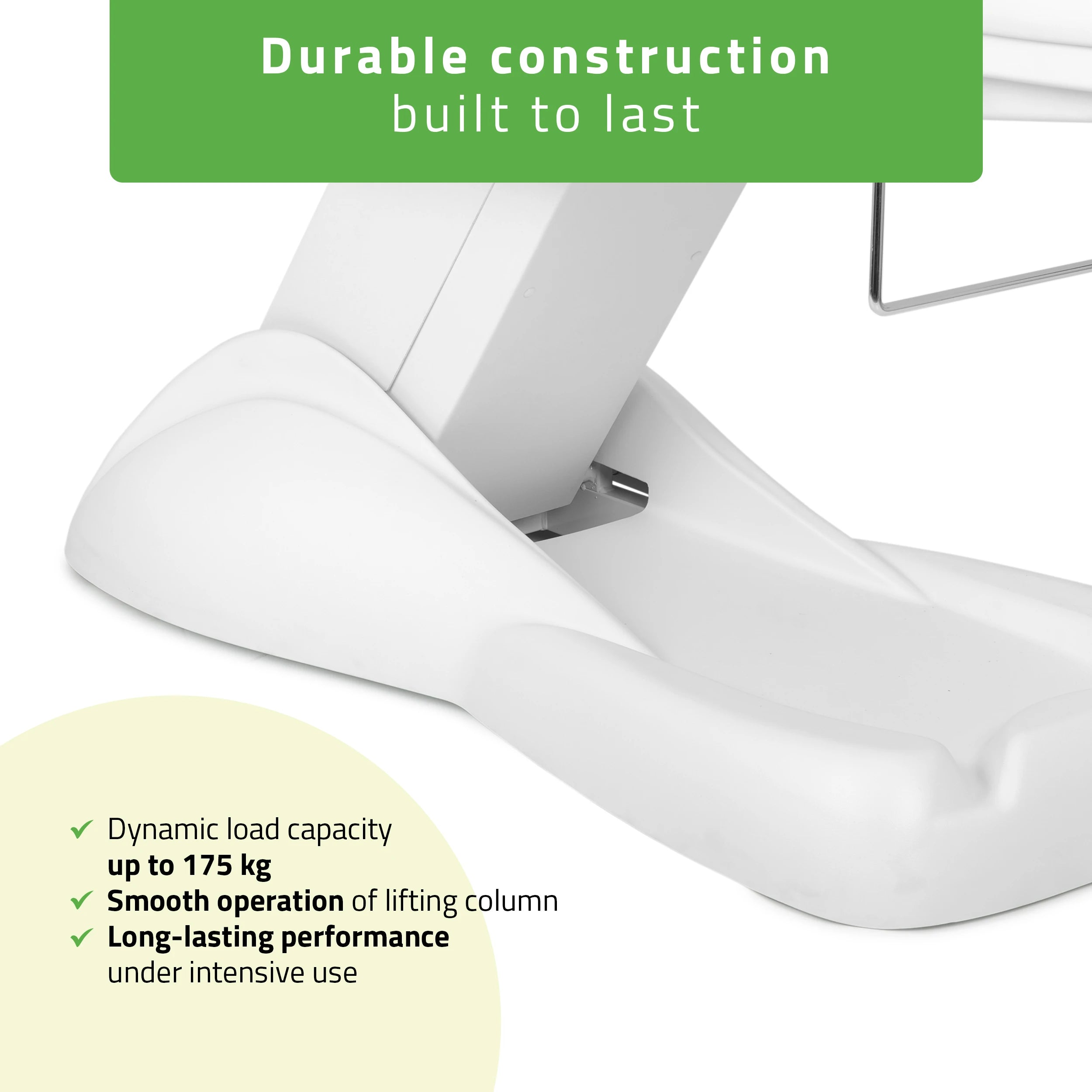 Leo PRO 4 Comfy Base k501 elektrisk behandlingsstol, vit