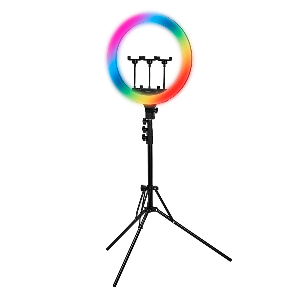GLOW Ring LED lamp 18" RGB BSC with tripod 45W