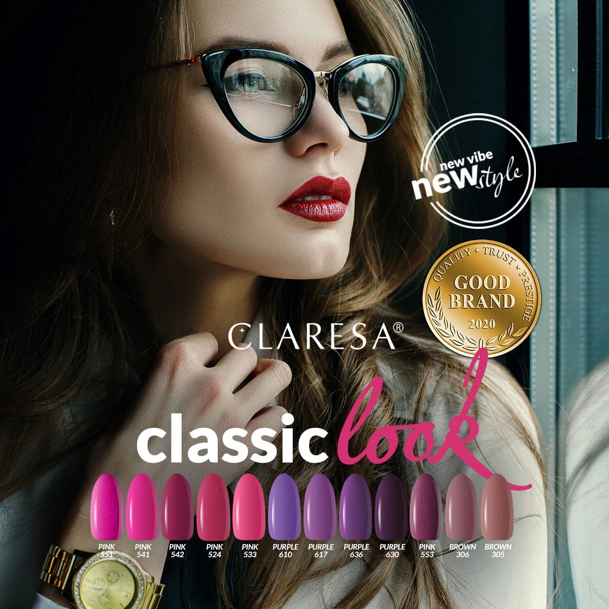 CLARESA Gellack PINK 524, 5 ml