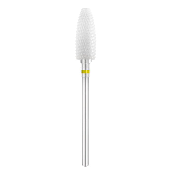 Keramisk nagelborrbit, oval, gul