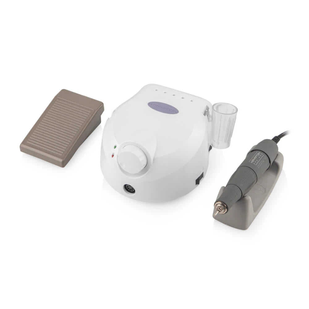 Nail Drill KRYPTON XPS-400 WHITE/PURPLE at 65 W and 40,000 rpm. for manicure and pedicure