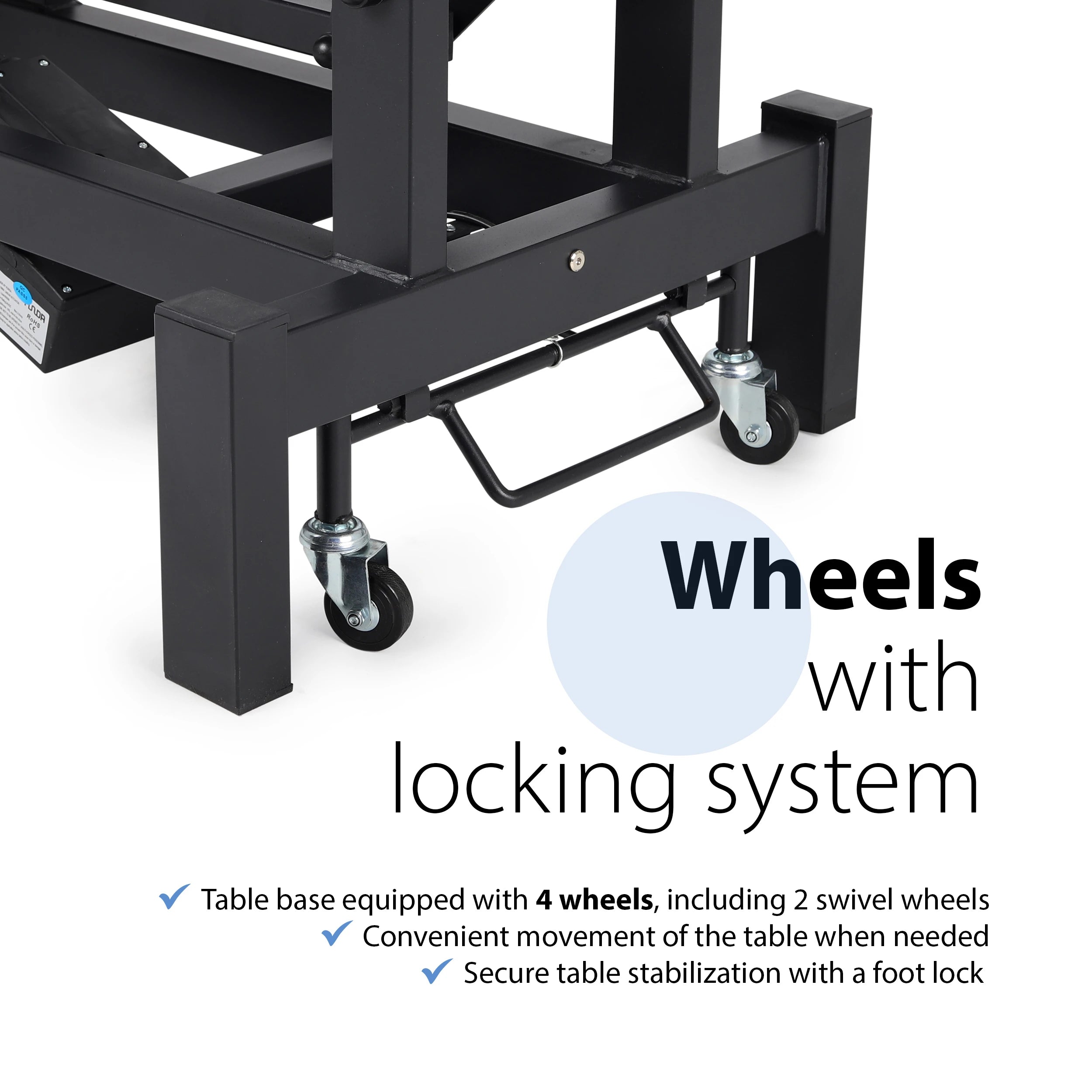 Fortis 2 ERGO treatment table, electric height adjustment, ERGO cushion