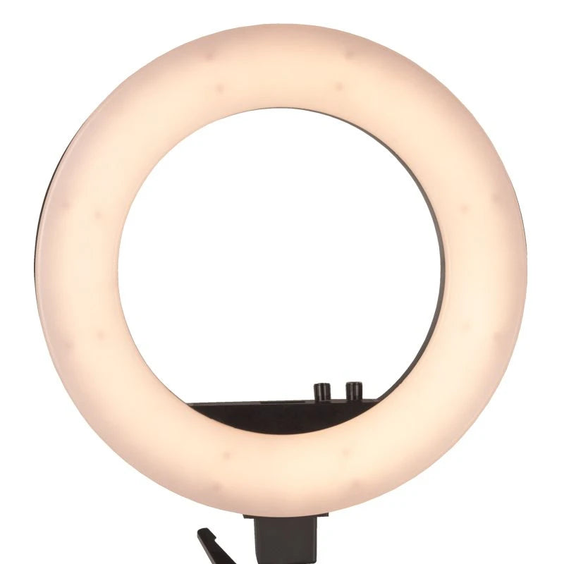 Ring light 18" 48W LED svart + stativ