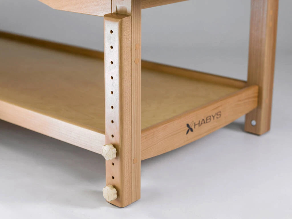 Nova behandlingsbänk ljust trä K033 Beige