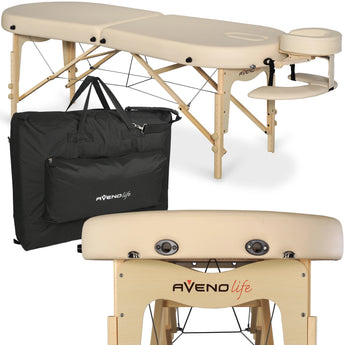 Elza Bärbar massagebänk Soft Touch K607 Moco Beige