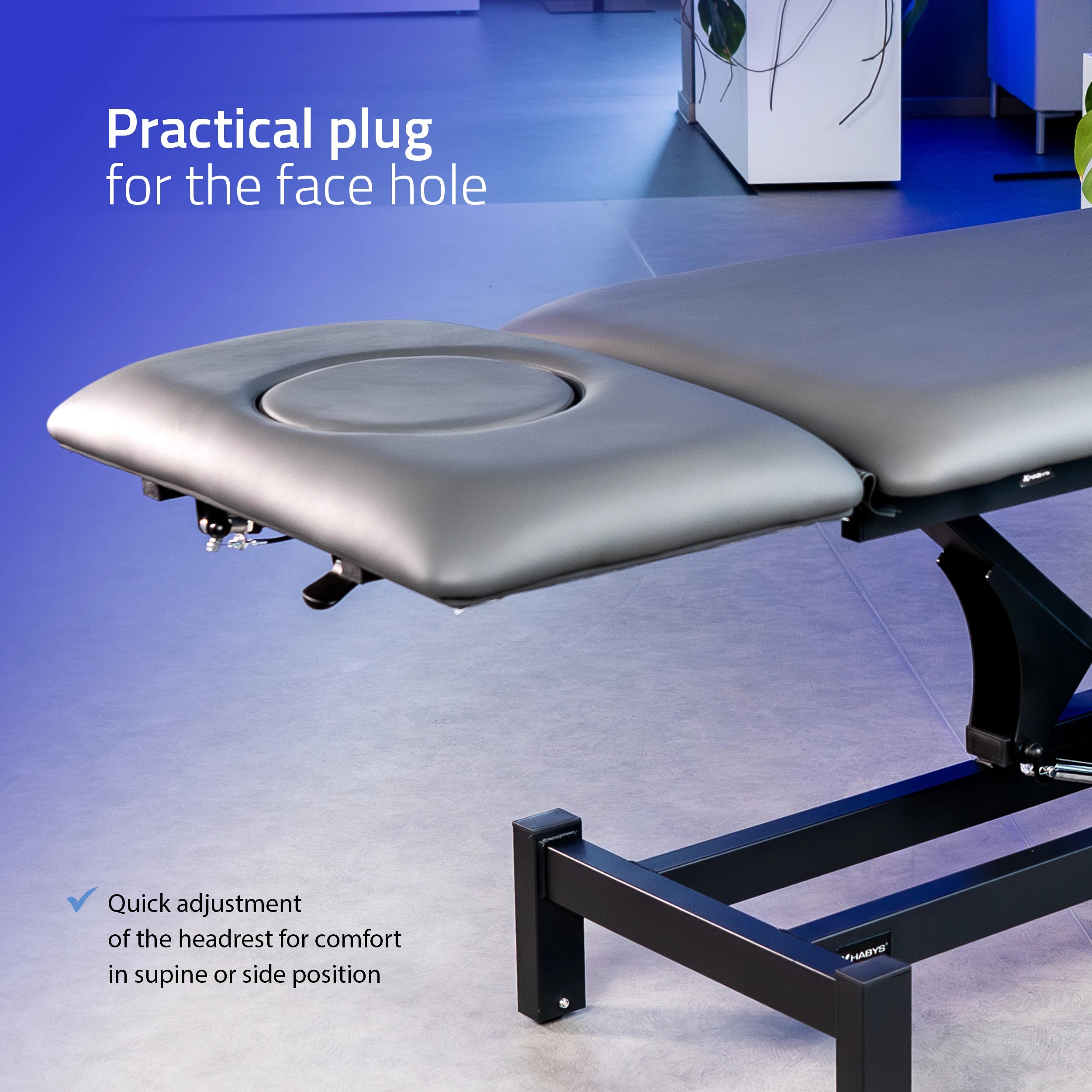 Fortis 2 ERGO treatment table, electric height adjustment, ERGO cushion