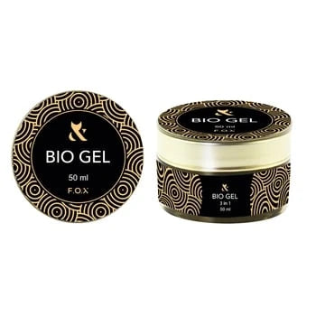 F.O.X 3-in-1 Bio Builder Gel (Base/Top/Builder), 50 ml, transparent