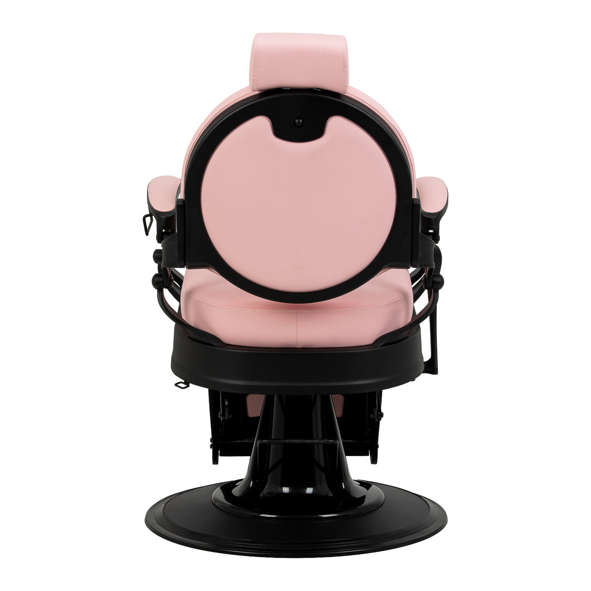Barber chair Gabbiano President pink with black base