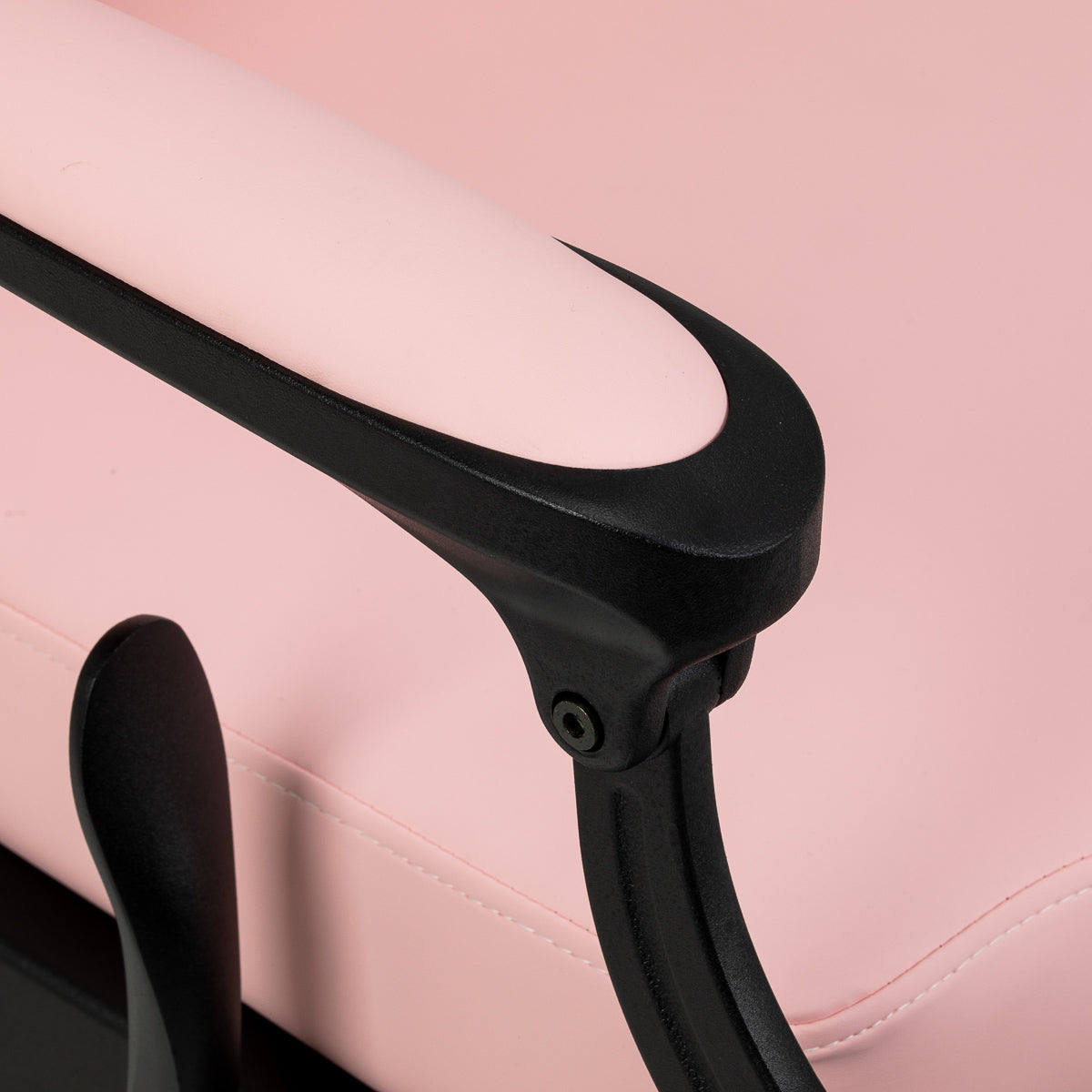 Barber chair Gabbiano President pink with black base