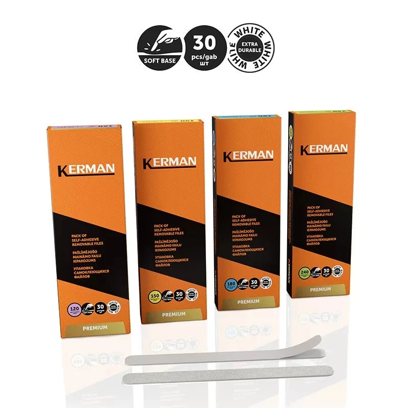 Kerman files-L, mjukningsbehandling VITT (180 gritt)