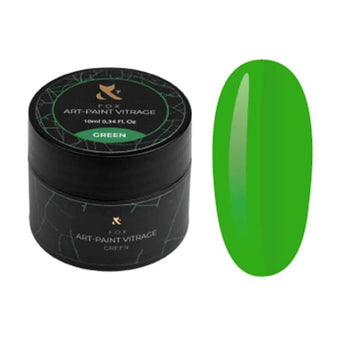 F.O.X Gel Paint Vitrage Green, 10 ml