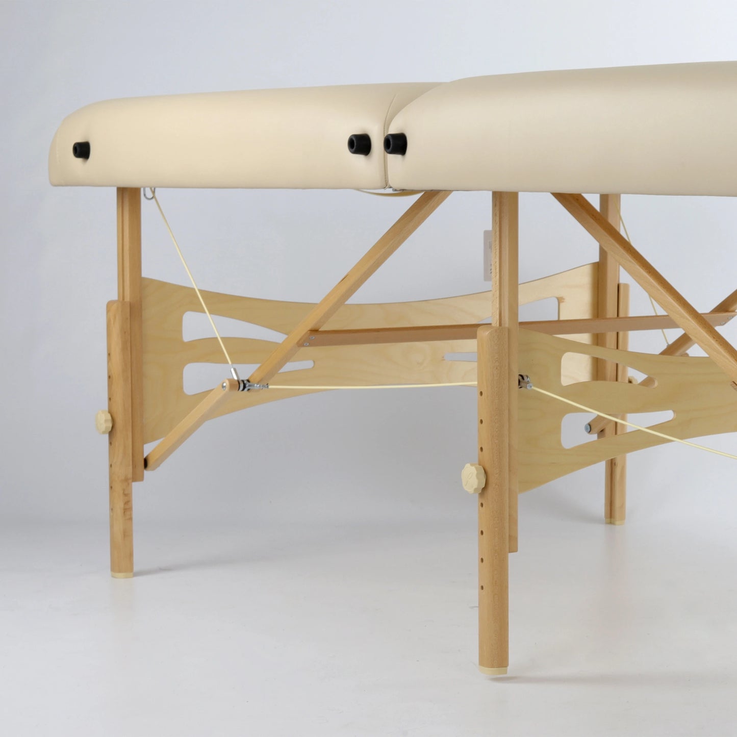 Massagebänk Integral Light Wood 102 Comfort Ansikte Hål Vinyl Flex K033 Beige