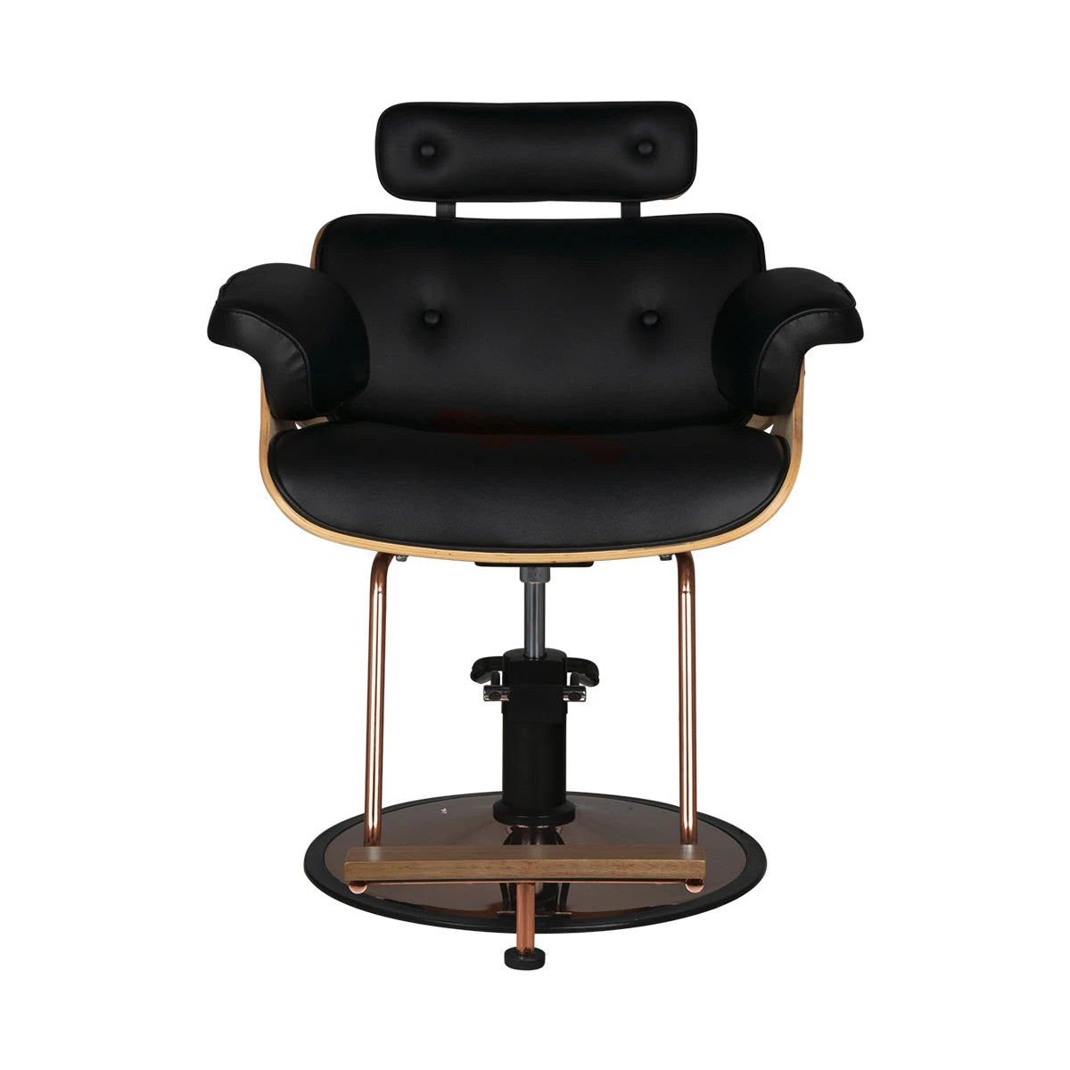 Hairdressing chair Gabbiano Florence black walnut