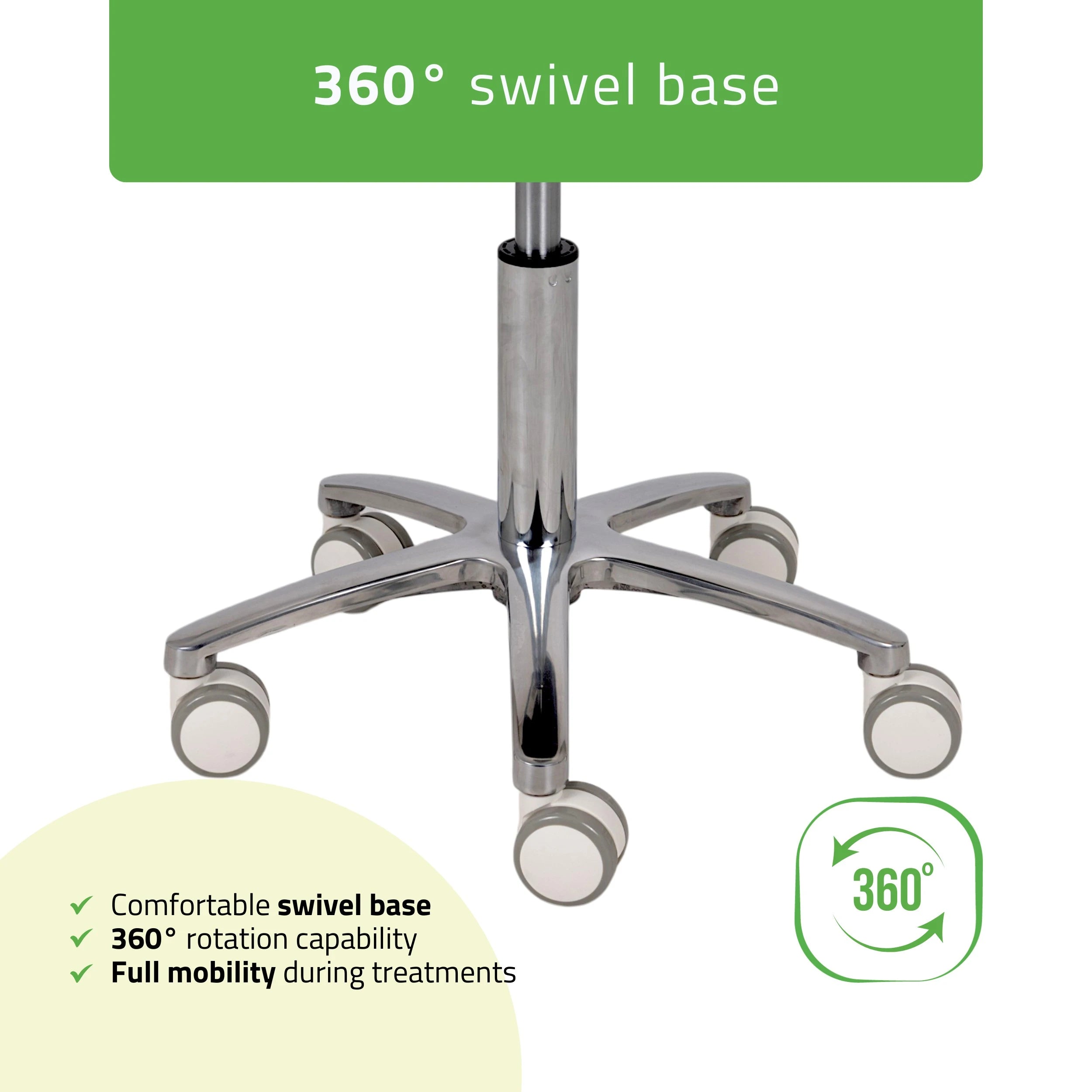 Saddle stool Lila, PVC k501 vit