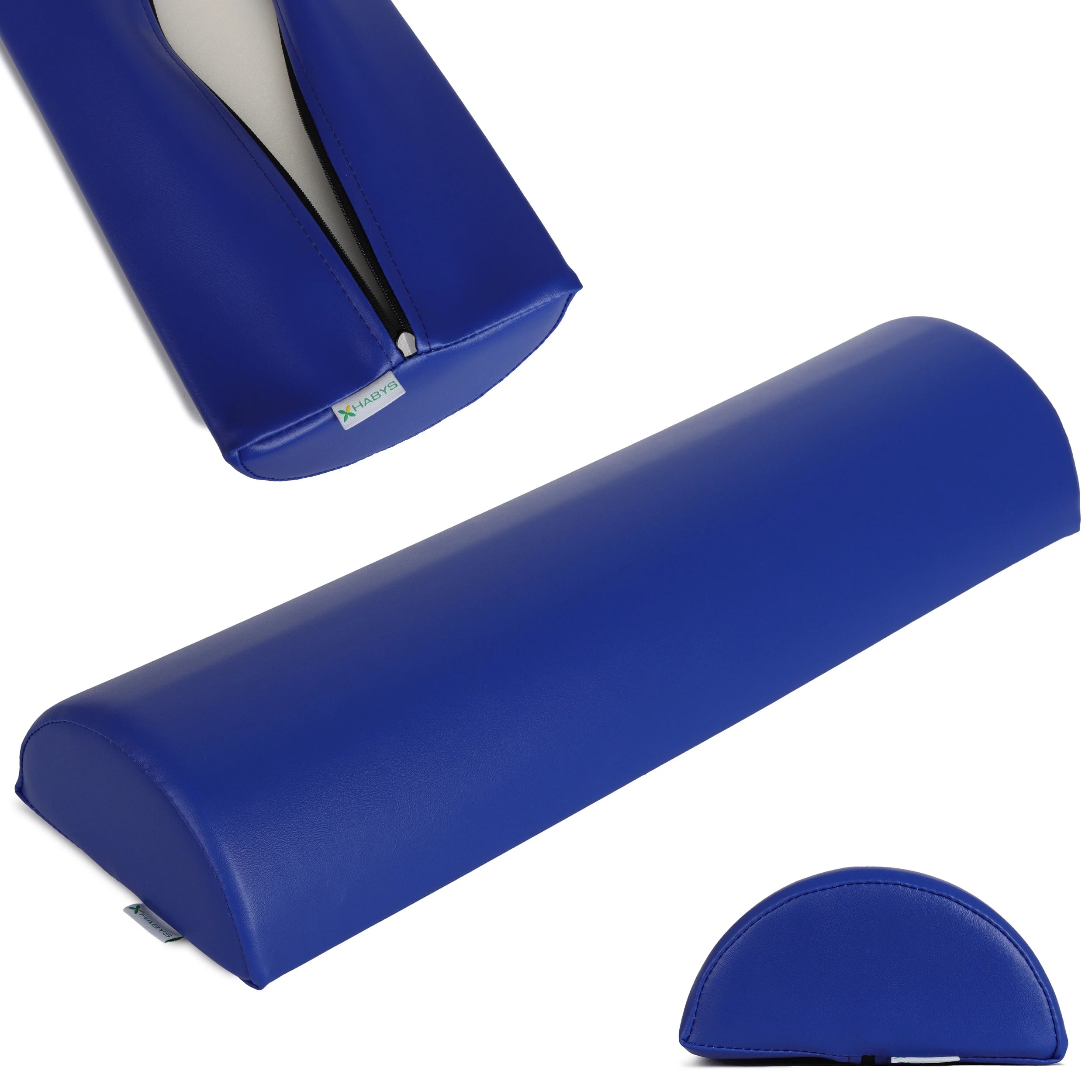 Semi Round Massagekudde 60x19x9 K012 Marinblå