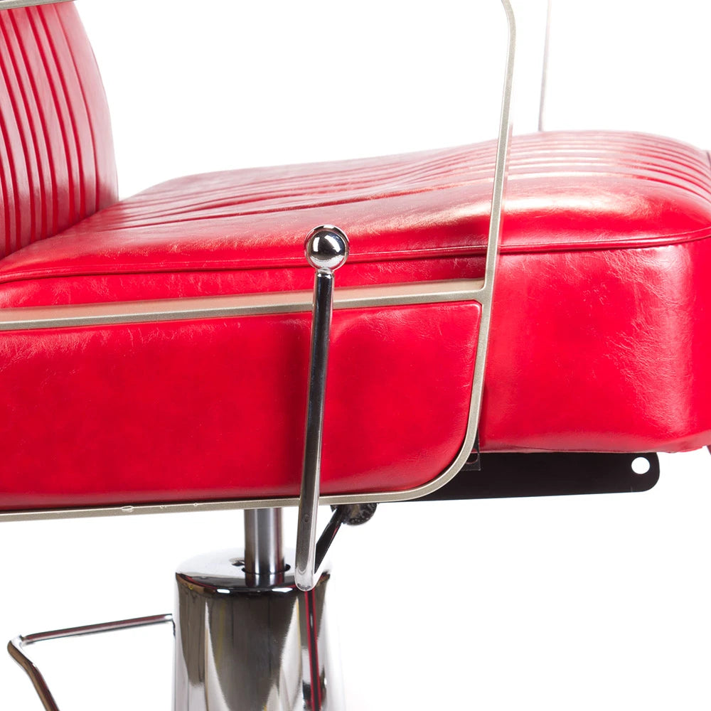Barber Chair HOMER BH-31237, red