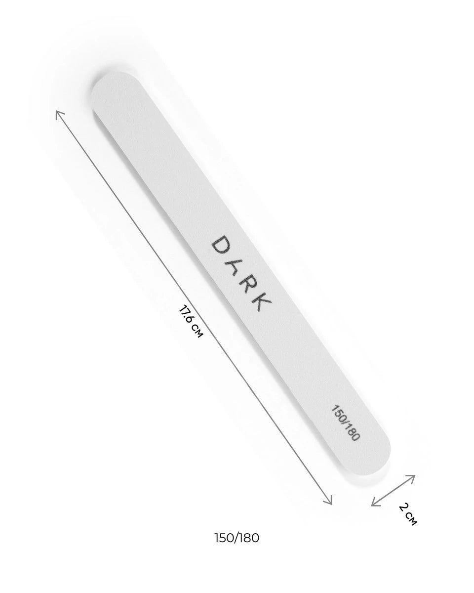 DARK by Rior Filset - oval på skum vit, 25 st (150/180 körning)