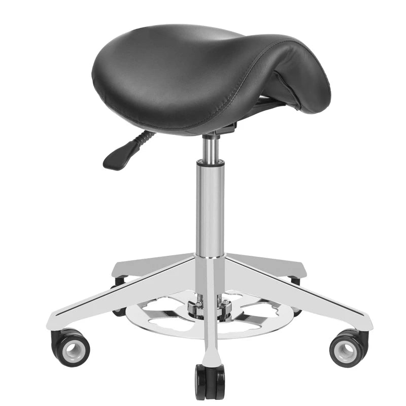 Cosmetic chair, AZZURRO 010F BUMP-UP, black