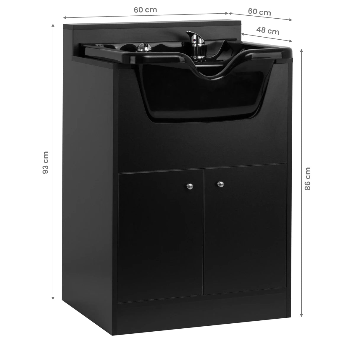 Hairdressing backwash GABBIANO BARBER BB06 BLACK