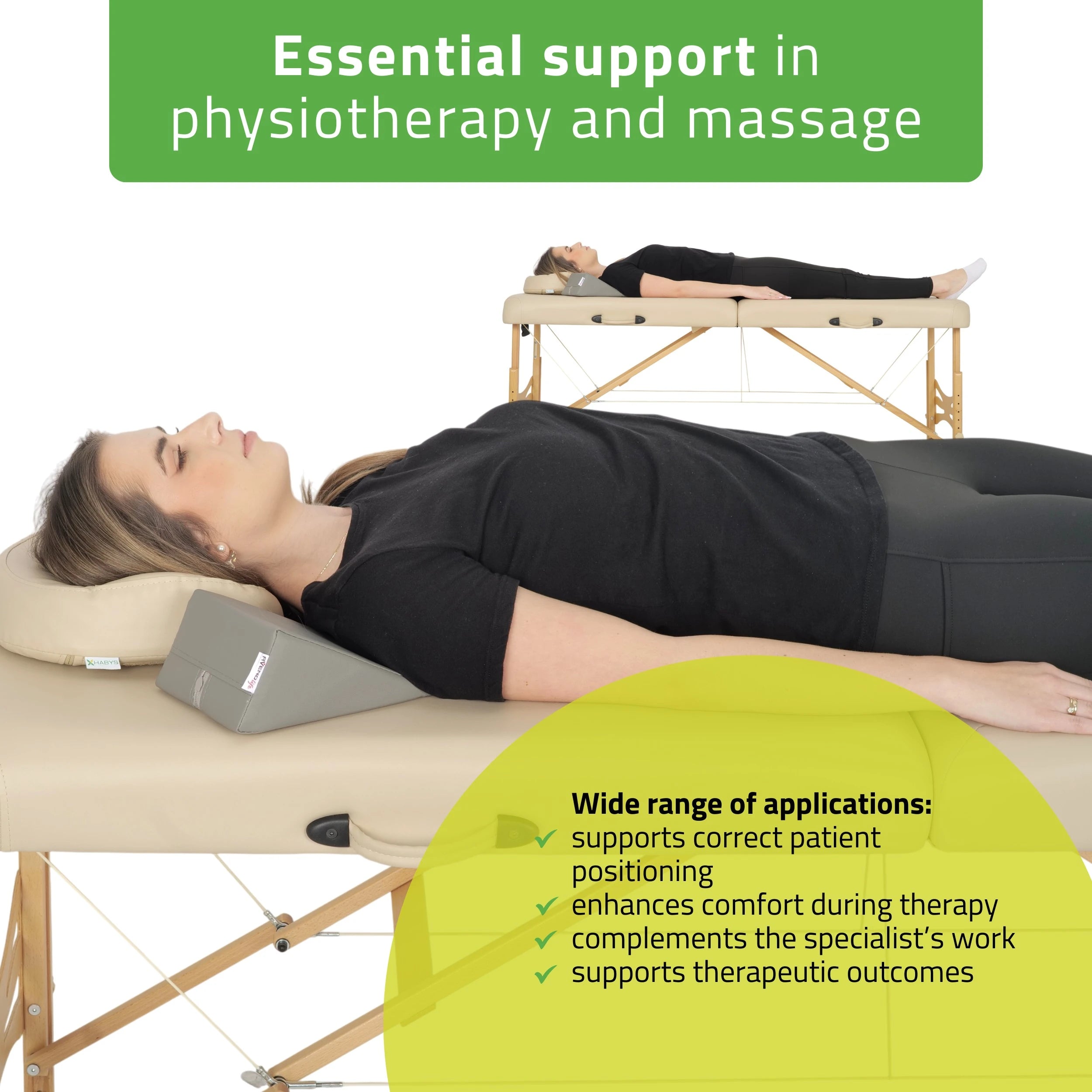 Kilformad massagebinda 20x15x10 K522 Grå