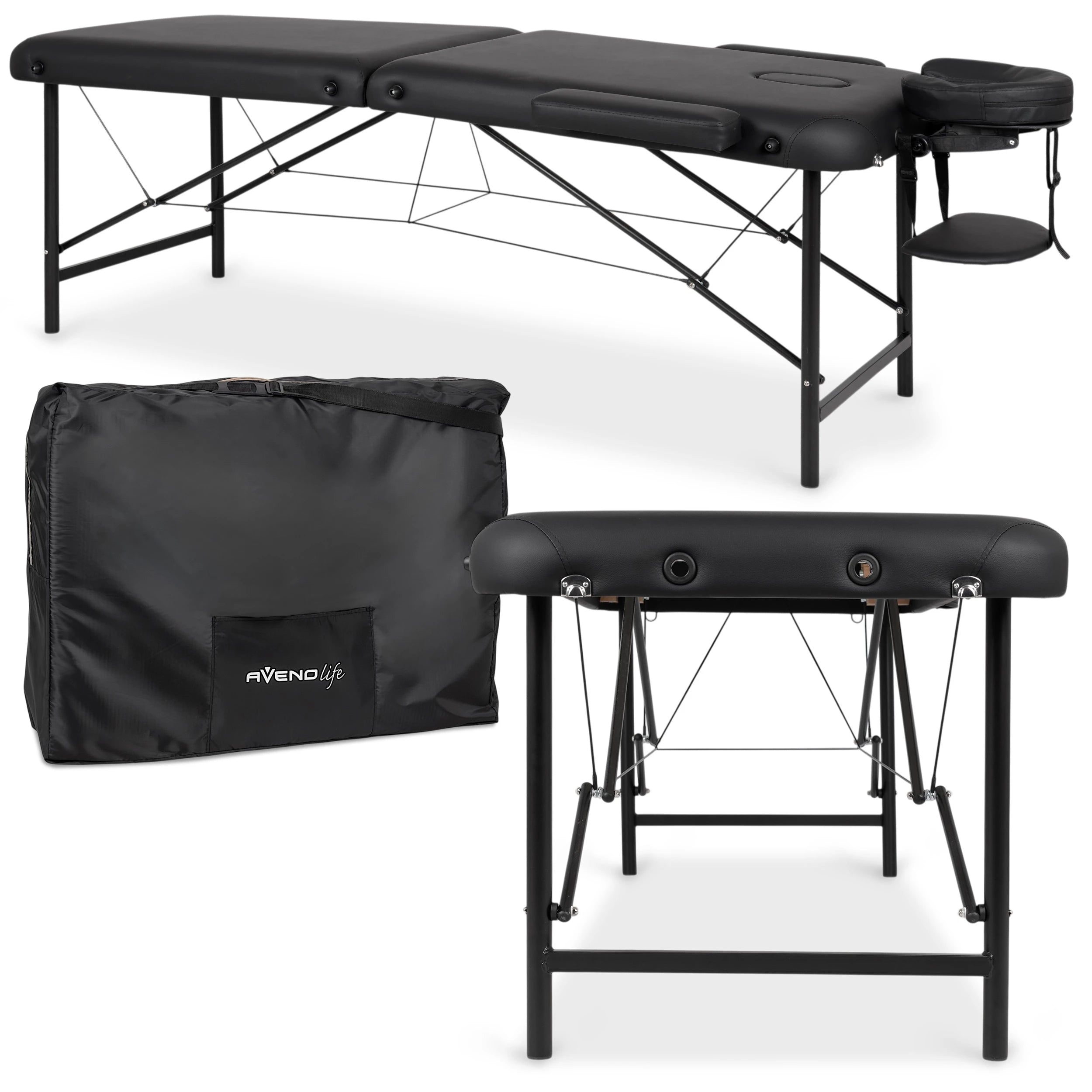 Portable massage table Rico 70 cm Comfy Base k515 black