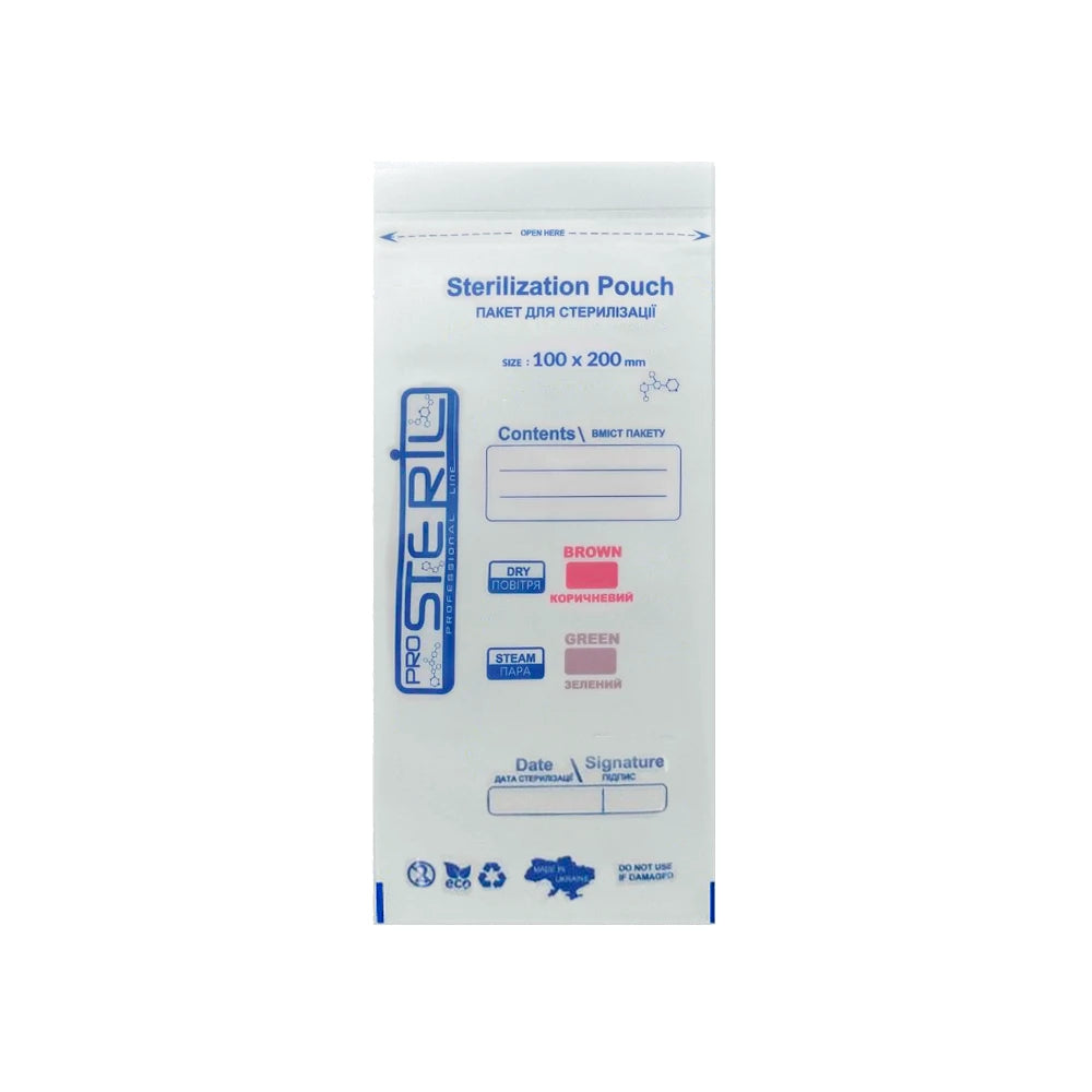 ProSteril Sterilization pouch (kraft bags) 100x200 white 100 pcs.