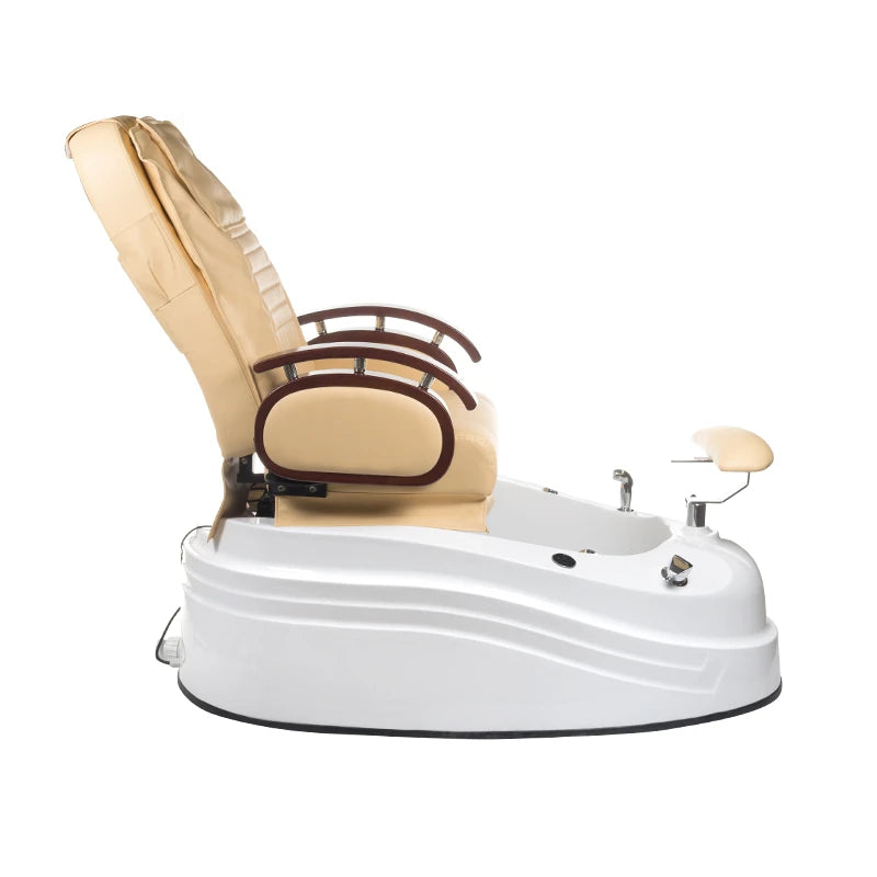 Fotvårdsstol med massage, BR-2307, beige