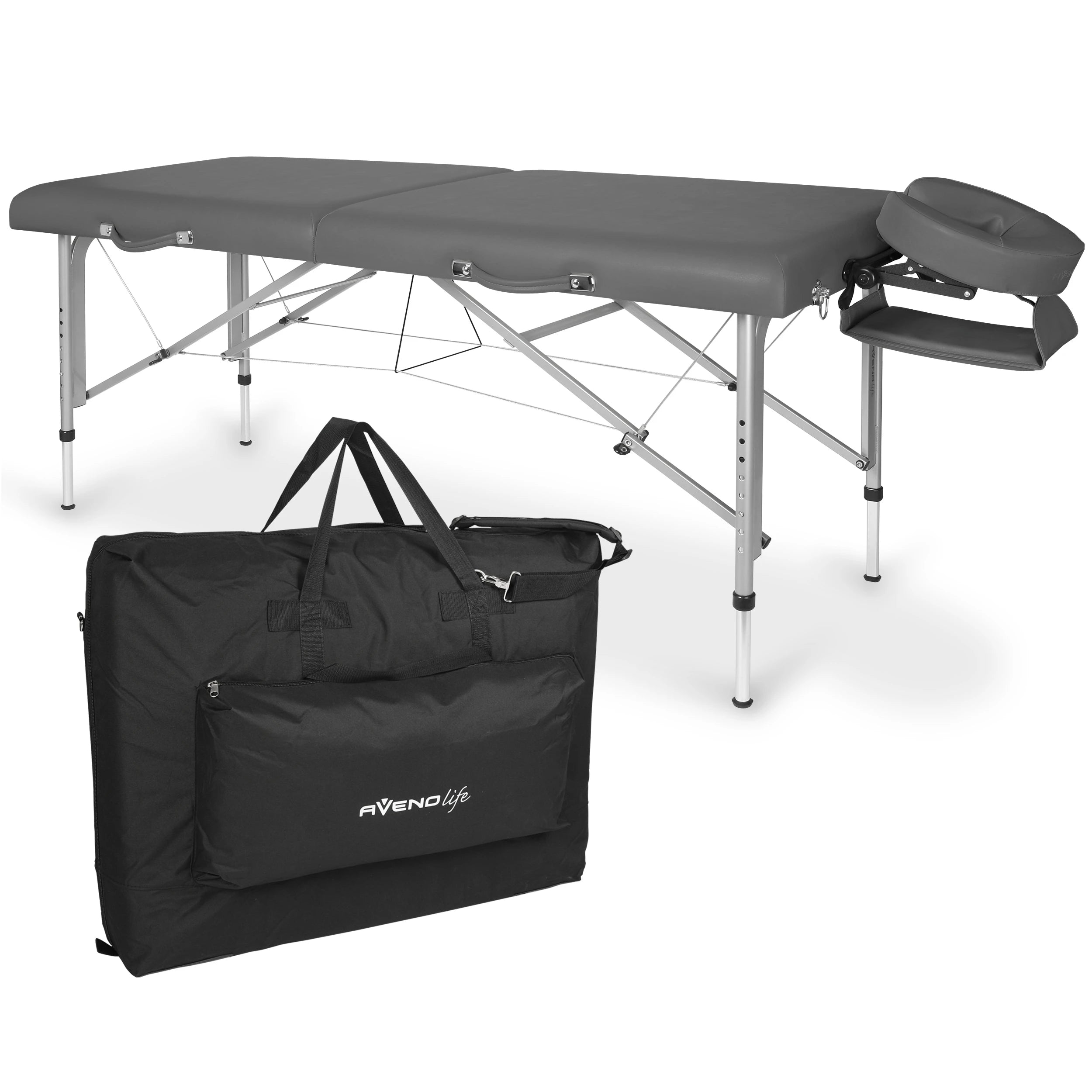 Bärbar massagebänk Altus 70 Soft Touch K622 Charcoal