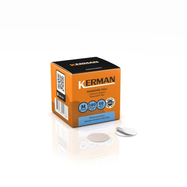 Kerman utbytesdynor M till pedikyrskiva soft 180 korn (50st)