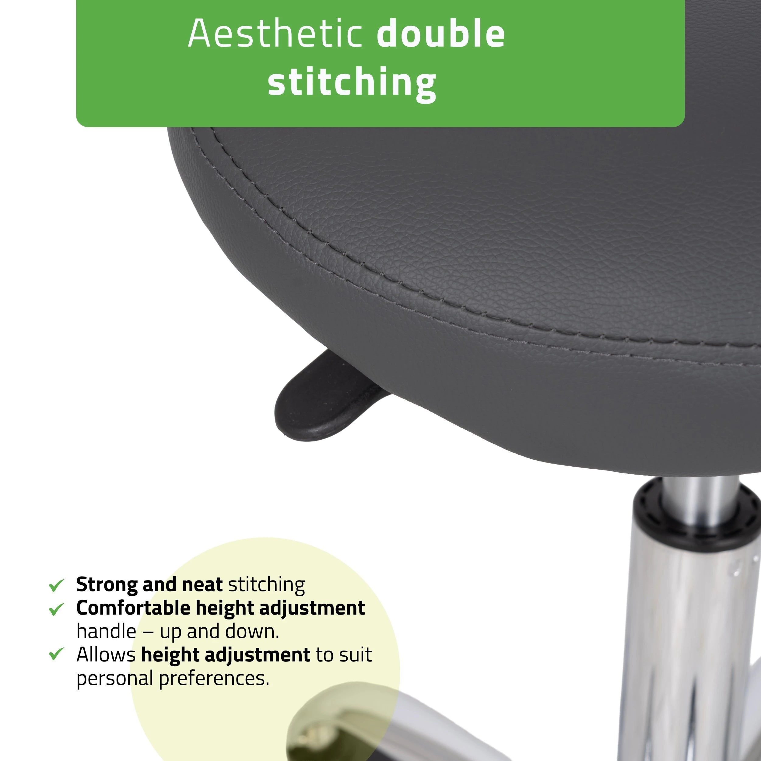 Saddle stool LOFI, Comfy Base k521 grey
