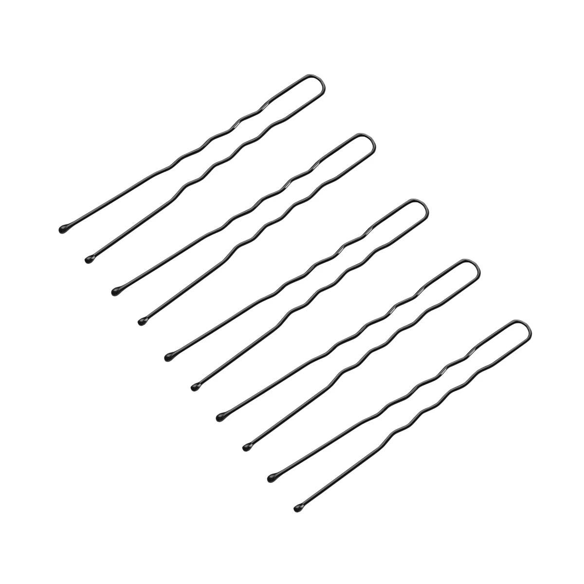 Hårknopar e-65 300 st 6 cm svart