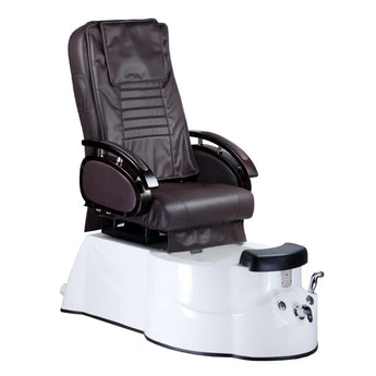 Fotvårdsstol med massage BR-3820D, brun