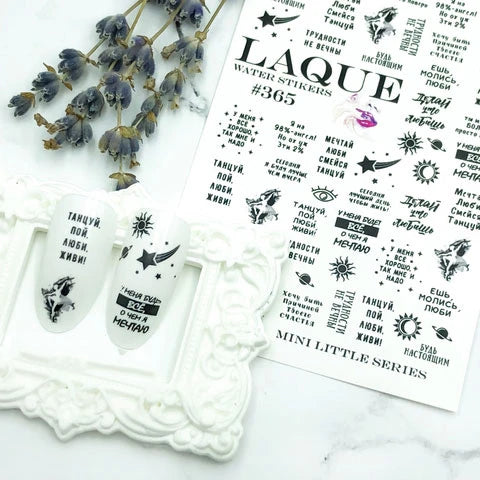 LAQUE Slider design #365, nageldekaler
