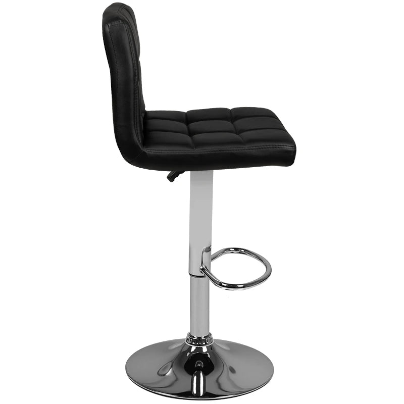 Barberarstol M06 quilted justerbar svart