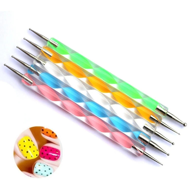 ABA GROUP Dots, set of 5, nagelskulpteringsverktyg