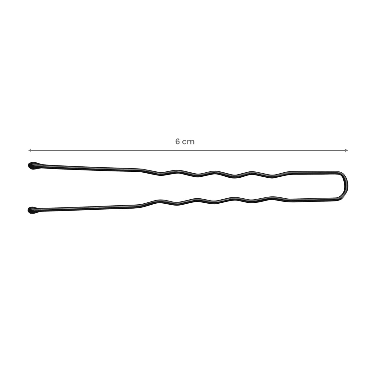 Hårknopar e-65 300 st 6 cm svart