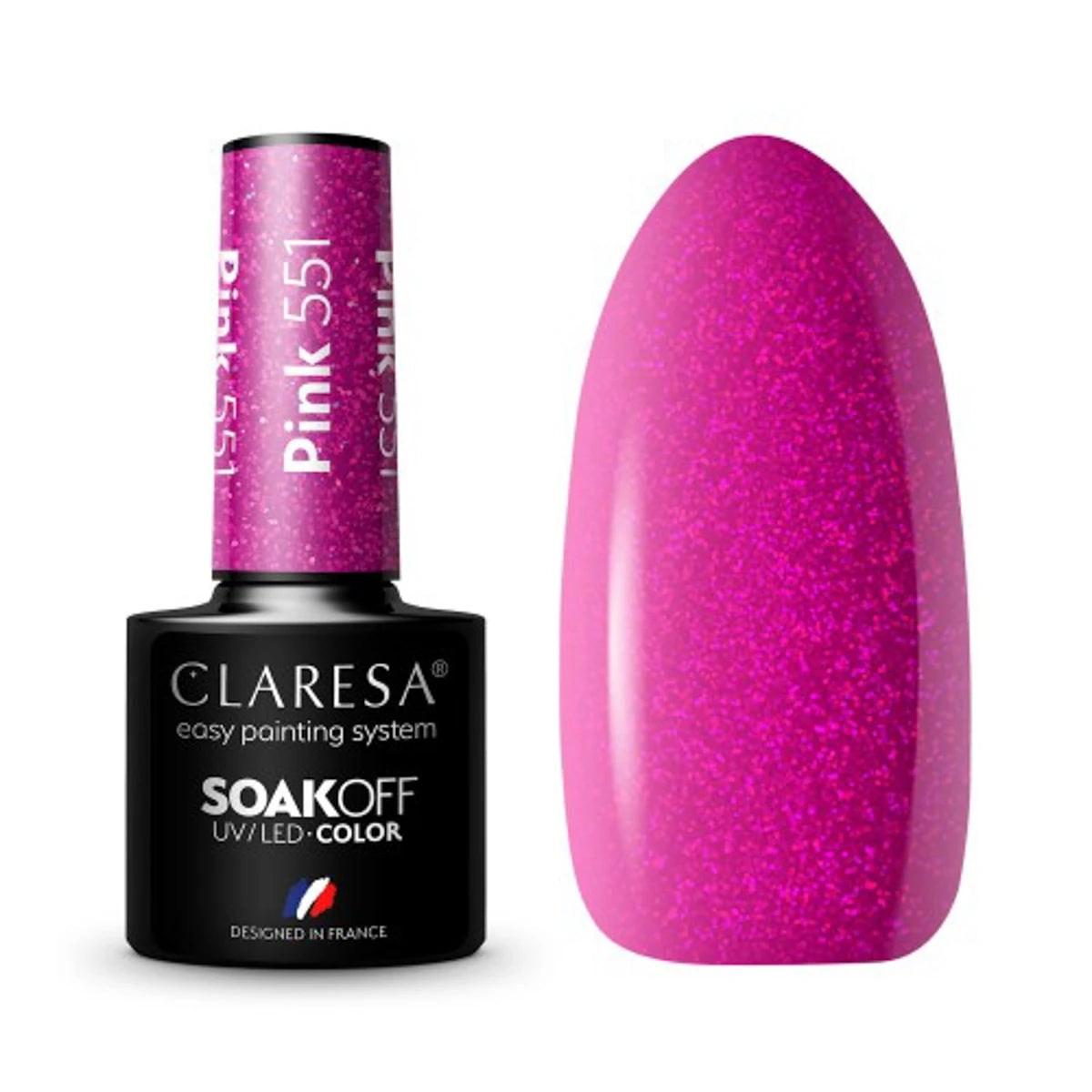 CLARESA Gellack PINK 551, 5 ml