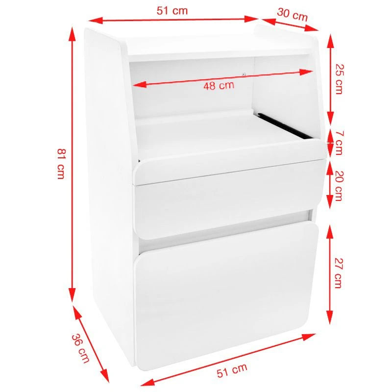 Cabinet azzurro midi 970 white +