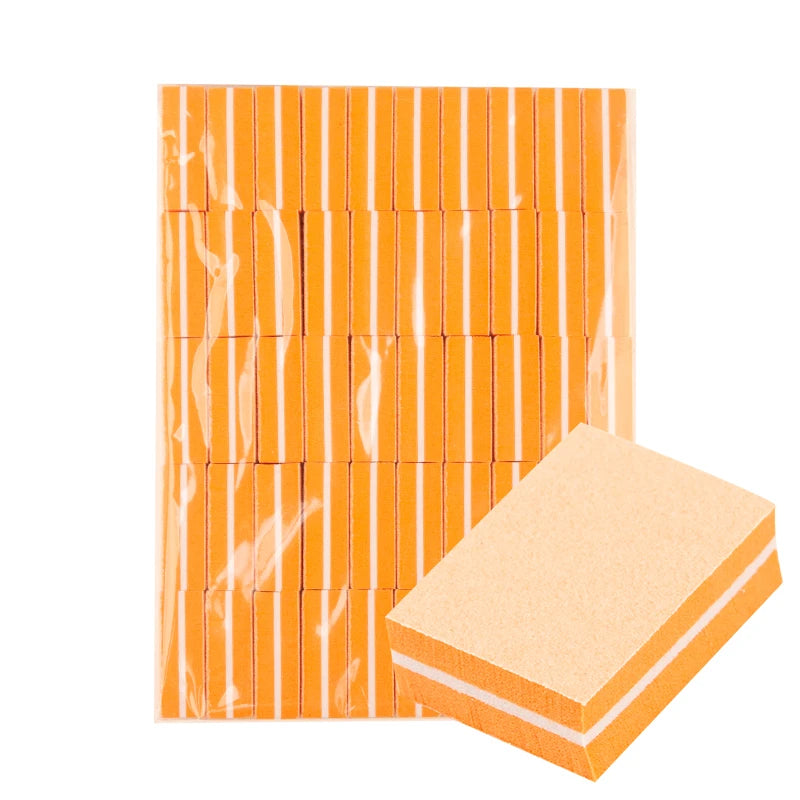 Engångs- nagelbuffert mini orange 50 st