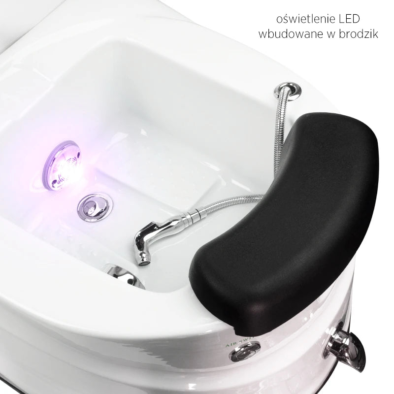 SPA Pedicure Chair AS-122, white with massage function