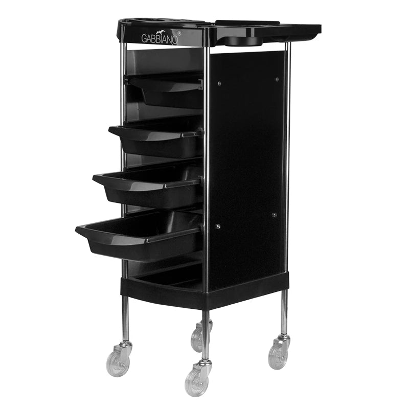 GABBIANO Hairdressing Assistant FX11-B svart rullvagn