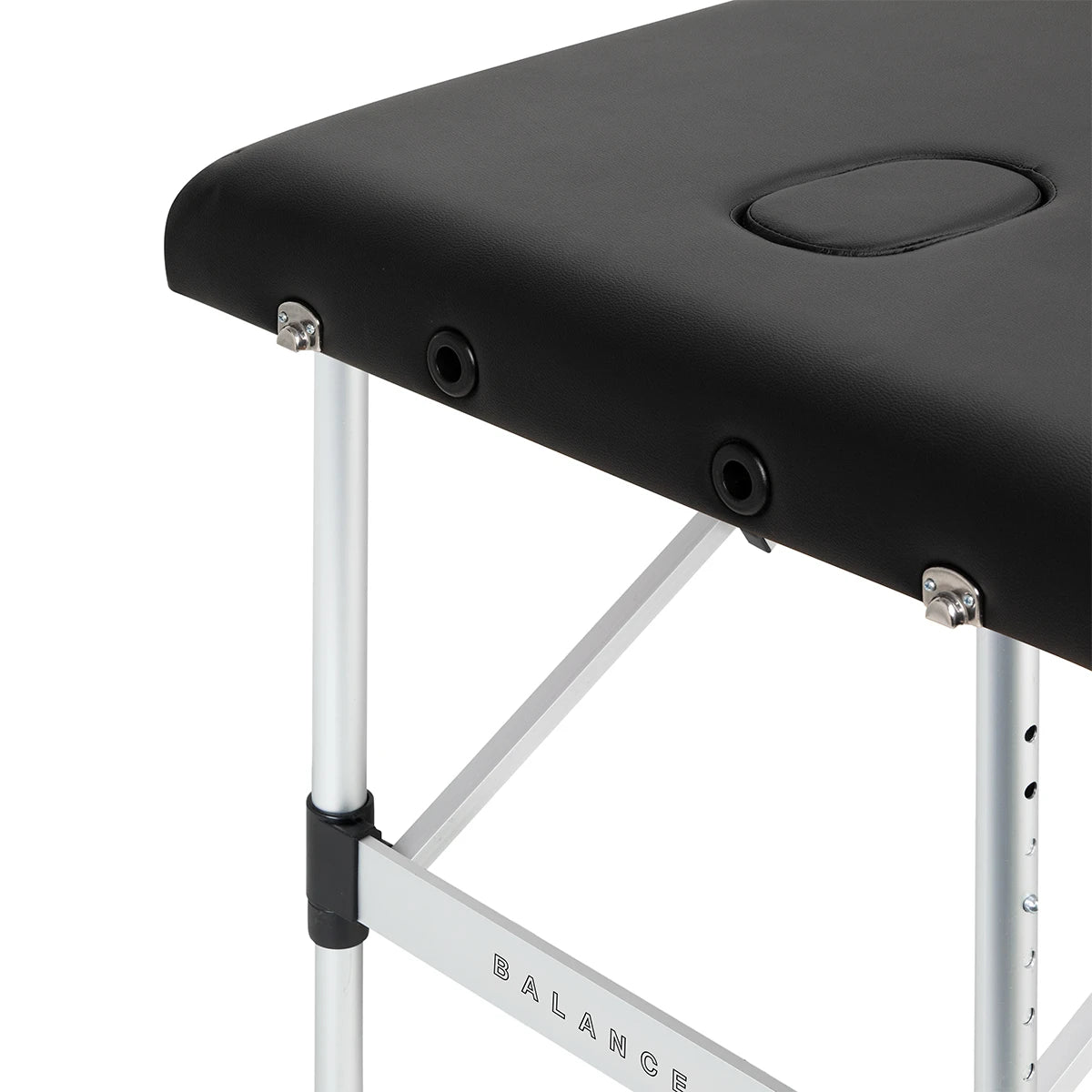 BALANCE aluminium folding massage table 3 segment black